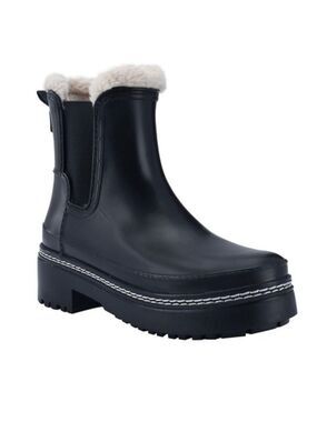 NIB FISHER LTD FARGO WATERPROOF VEGAN LEATHER LUG MOTO BOOTS